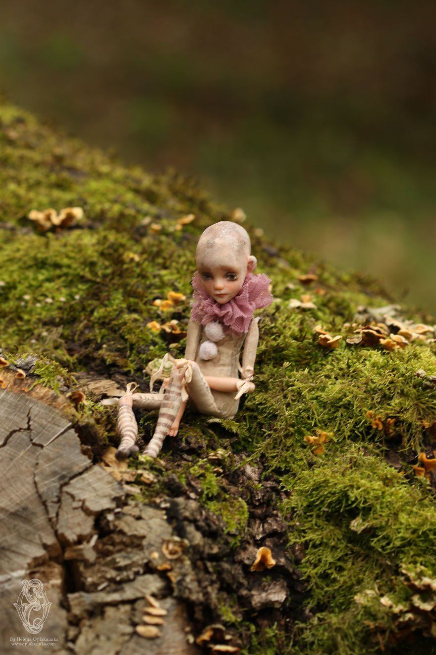 Small Doll Pip And His Stories. Ooak Art Doll By Helena Oplakanska