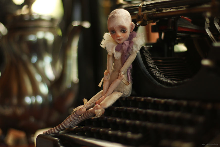 Small Doll Pip And His Stories. Ooak Art Doll By Helena Oplakanska