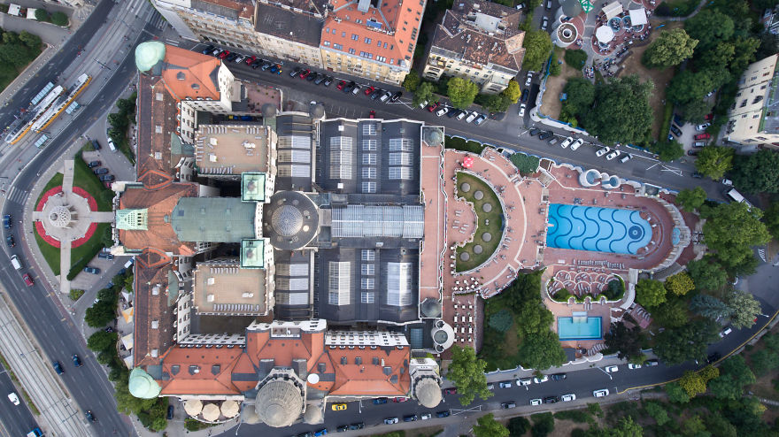 Spectacular Bird&rsquo;s Eye View Of Extraordinary Pools In Budapest, Spa Capital Of The World, As You&rsquo;ve Never Seen It Before