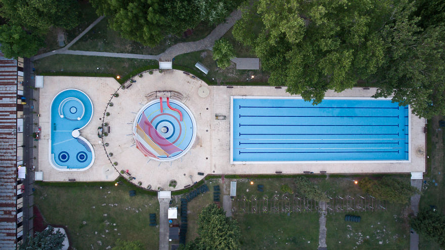 Spectacular Bird&rsquo;s Eye View Of Extraordinary Pools In Budapest, Spa Capital Of The World, As You&rsquo;ve Never Seen It Before