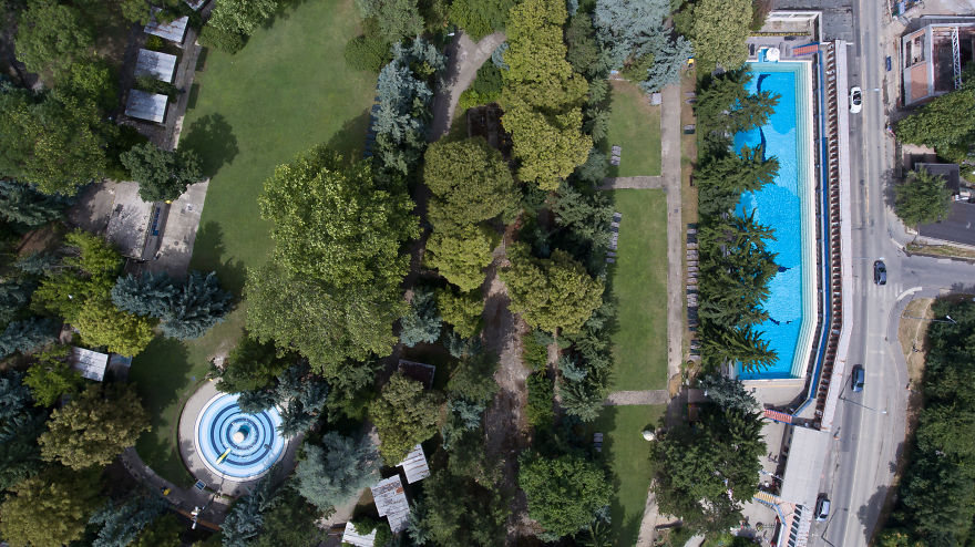 Spectacular Bird&rsquo;s Eye View Of Extraordinary Pools In Budapest, Spa Capital Of The World, As You&rsquo;ve Never Seen It Before