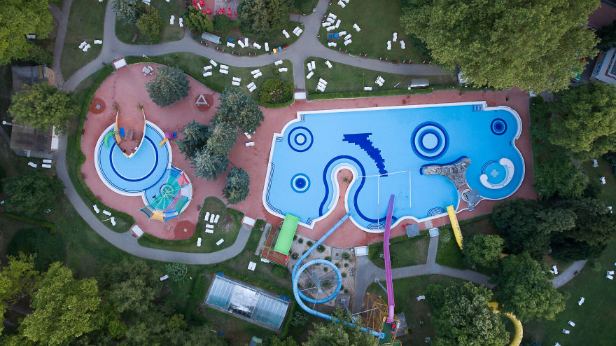 Spectacular Bird&rsquo;s Eye View Of Extraordinary Pools In Budapest, Spa Capital Of The World, As You&rsquo;ve Never Seen It Before