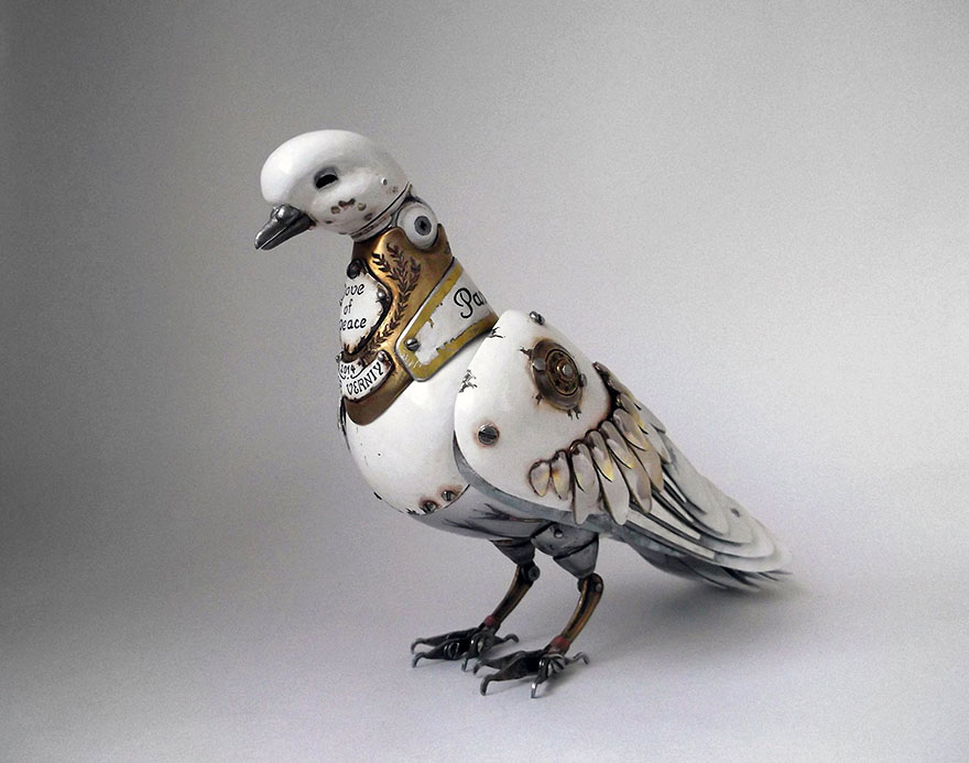 Russian Artist Creates Steampunk Animals From Old Car Parts, Watches And Electronics (+New Pics)