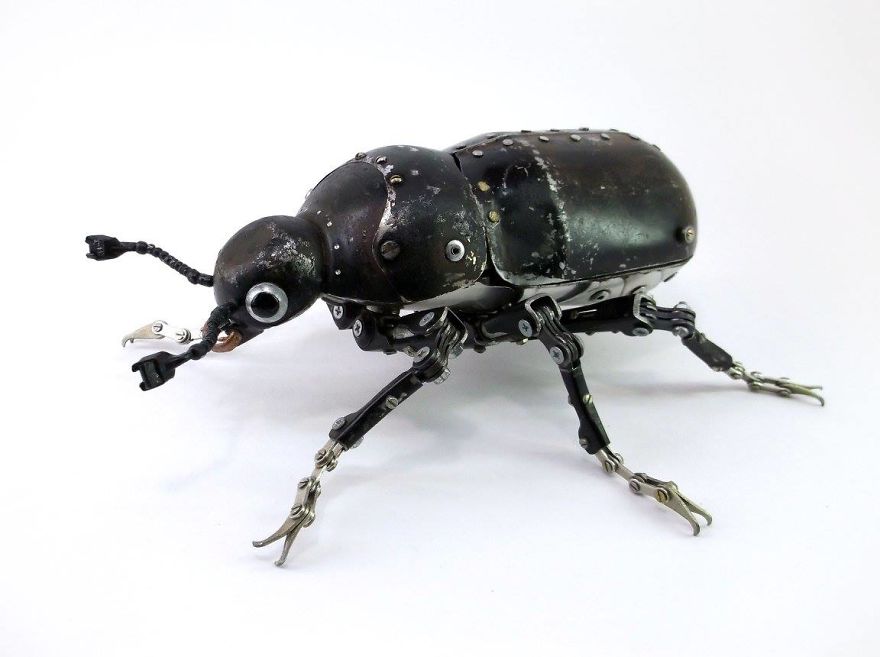 Russian Artist Creates Steampunk Animals From Old Car Parts, Watches And Electronics (+New Pics) Russian Artist Creates Steampunk Animals From Old Car Parts, Watches And Electronics (+New Pics)