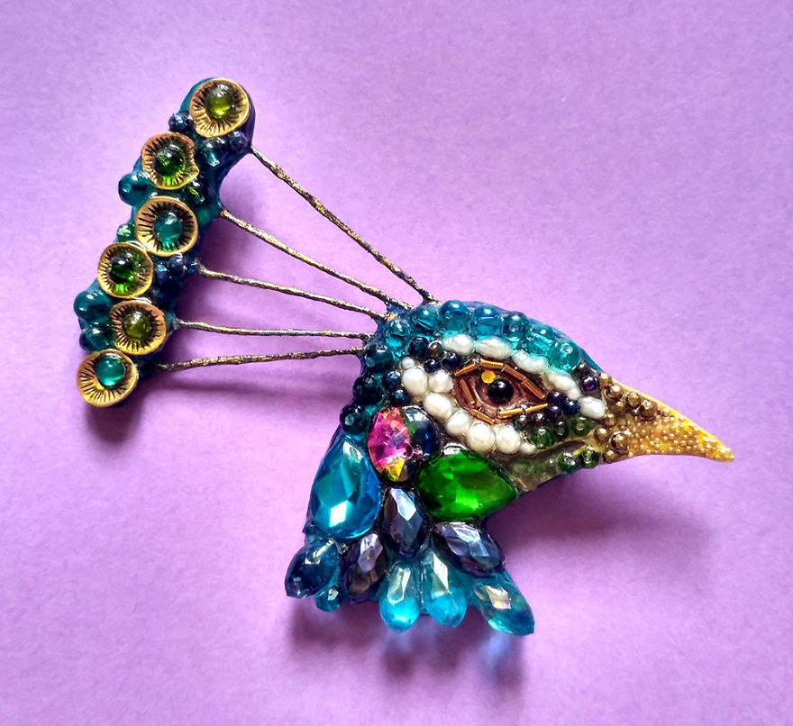 The Sunshine Of A Talent: Textured Brooches By Ekaterina Panfilova