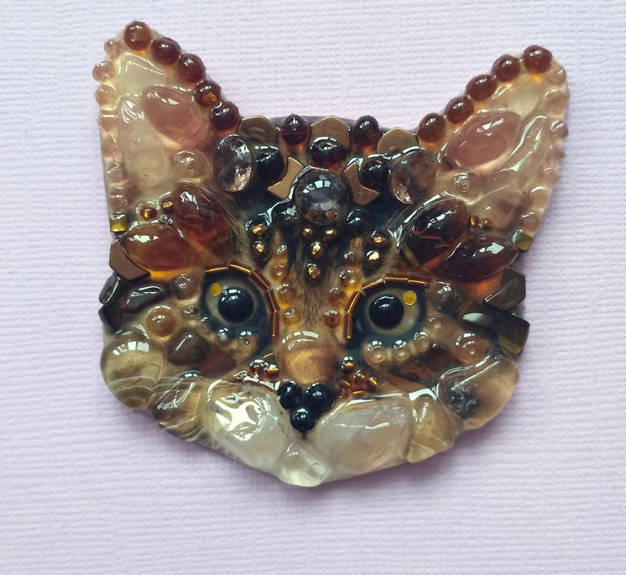 The Sunshine Of A Talent: Textured Brooches By Ekaterina Panfilova