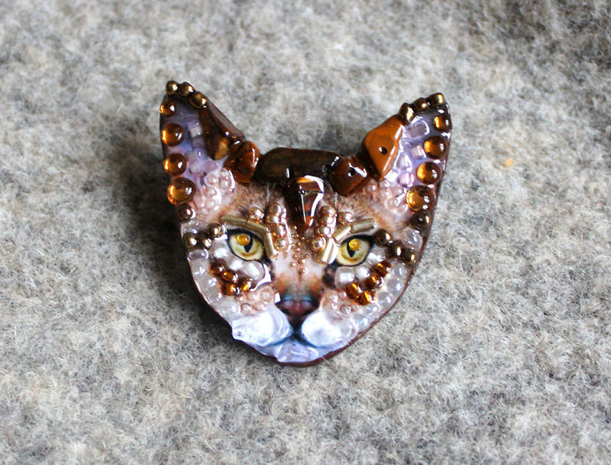 The Sunshine Of A Talent: Textured Brooches By Ekaterina Panfilova