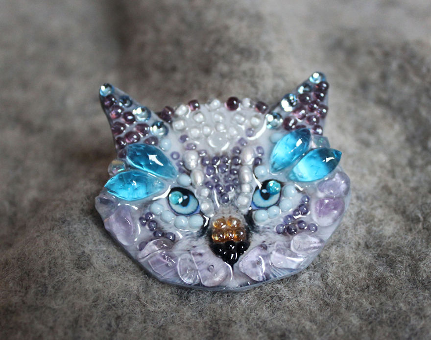 The Sunshine Of A Talent: Textured Brooches By Ekaterina Panfilova