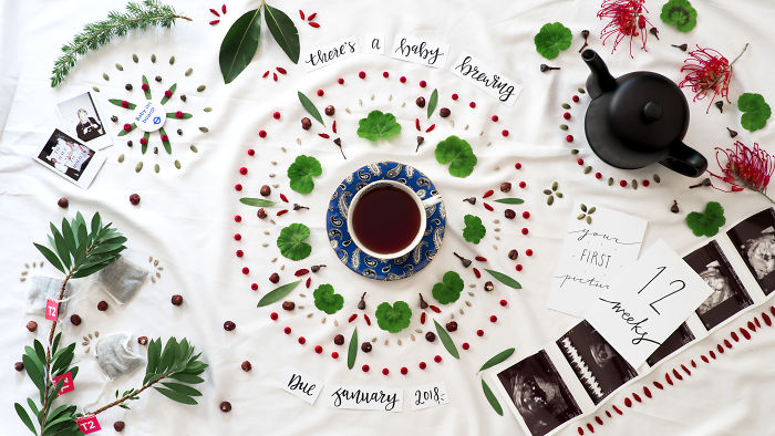 There’s A Baby Brewing: Flat Lay, Stop Frame Animation – Pregnancy Announcement