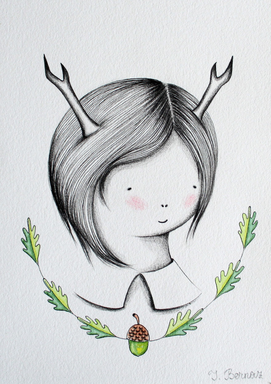 I Draw Illustrations Of Mysterious Girls