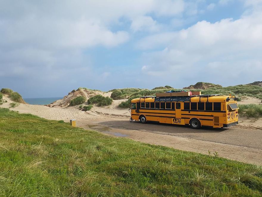 We Turned An American School Bus Into A Hostel On Wheels
