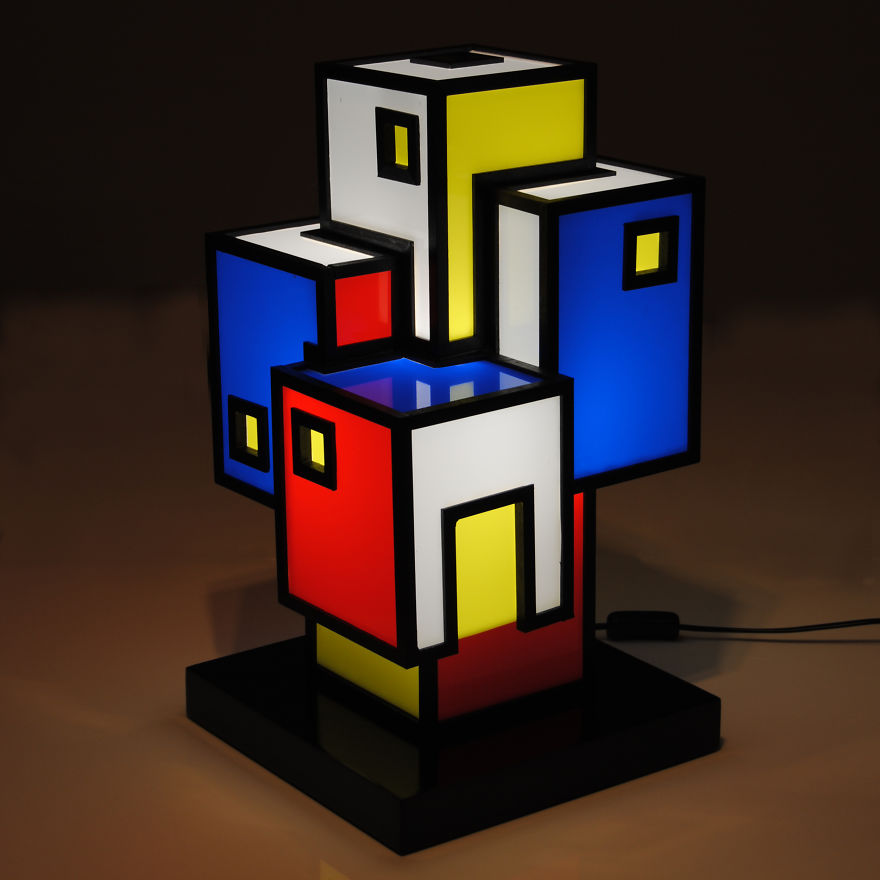 Agglomerati: I Create Sculpture Lamps In Wood And Plexiglass