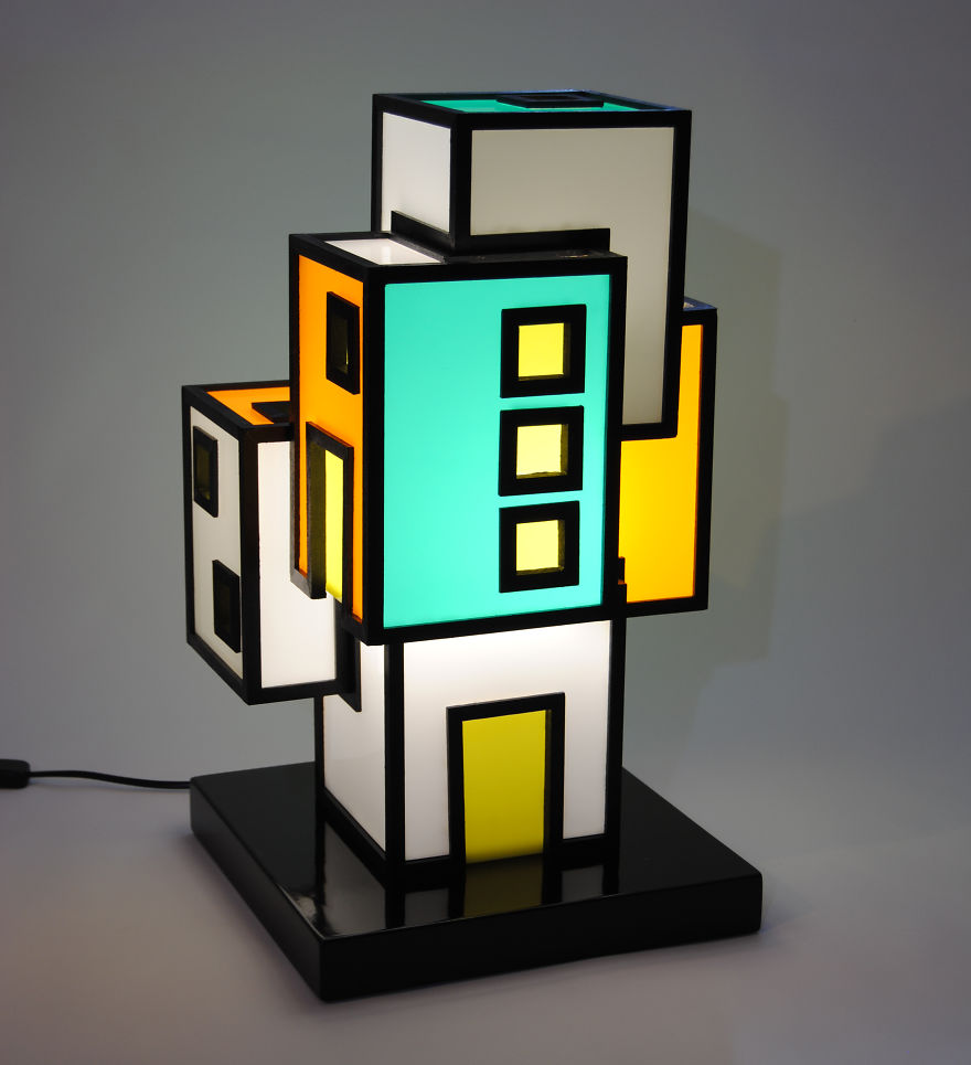 Agglomerati: I Create Sculpture Lamps In Wood And Plexiglass