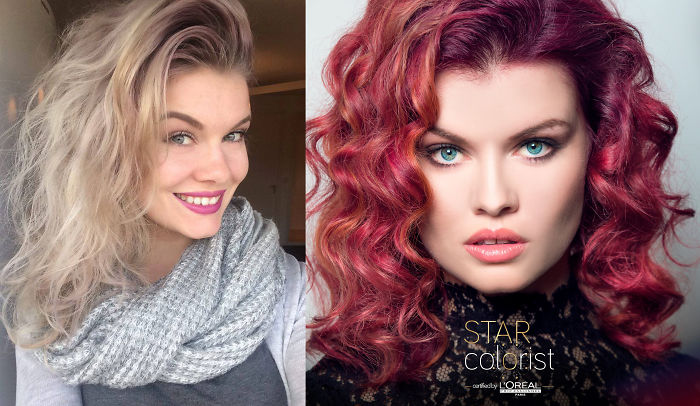 I Was Modeling For A Friend Who's A Hairdresser!