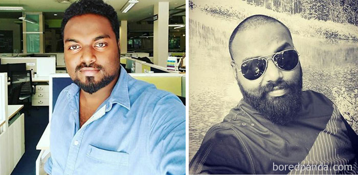 Me Earlier. Me Now. Bald Suits Me Good