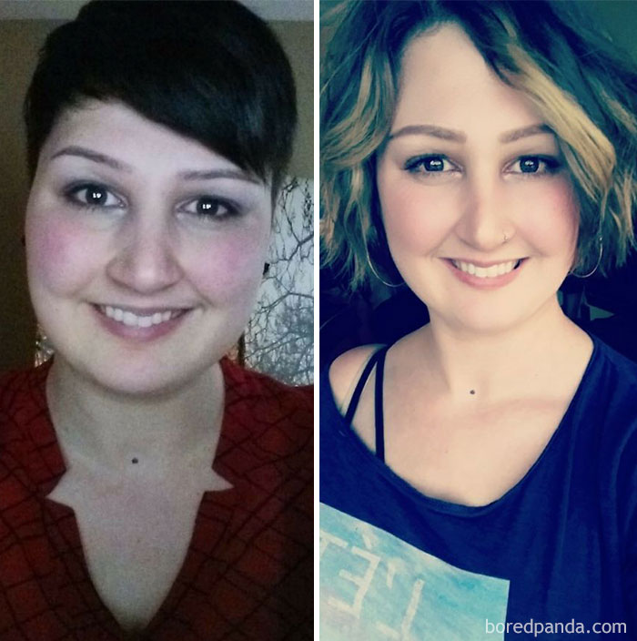 From Dark Short Hair To Long Light Hair