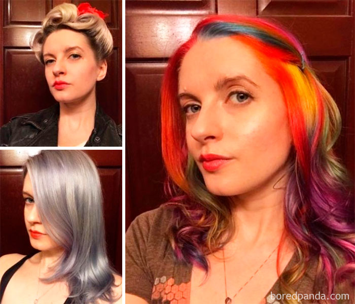 Born Brunette, Then Blonde, To Silver, And Currently Rainbow