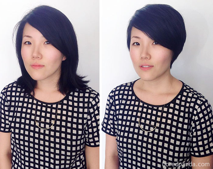 Before And After Haircut