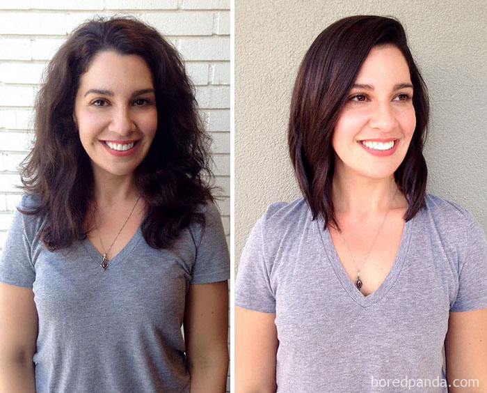 Before And After Haircut