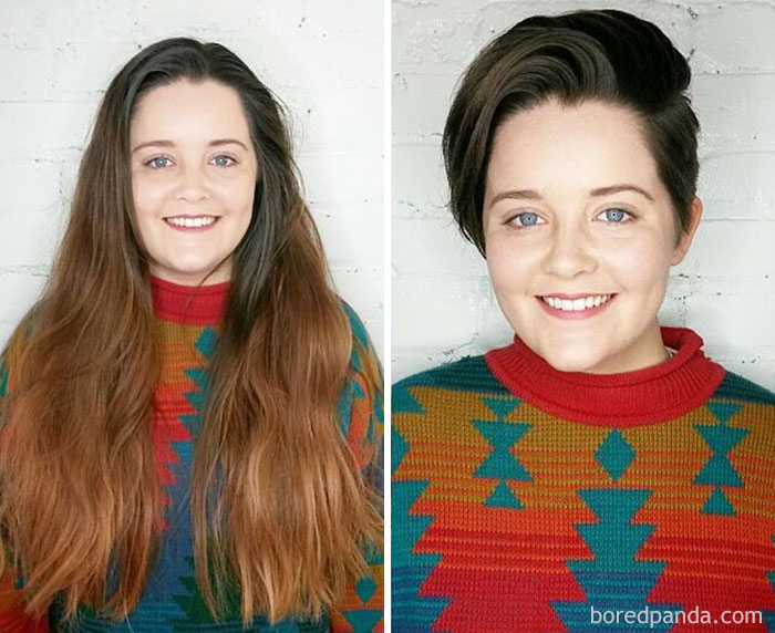Before And After Haircut