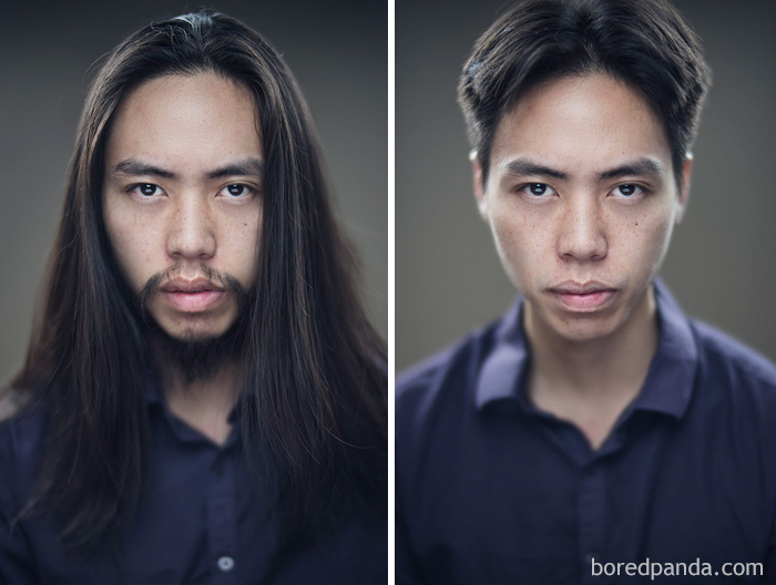 Before And After Haircut