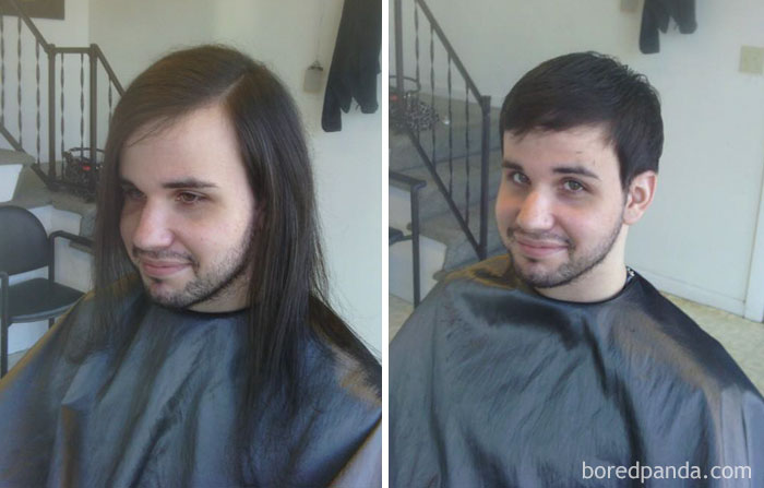 Before And After Haircut