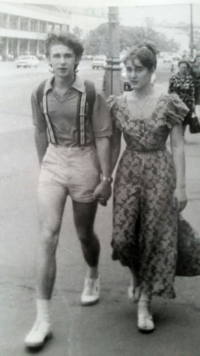 My Uncle As A Soviet Teen In The 80's. My Grandmother Sewed Those Shorts For Him At His Request.