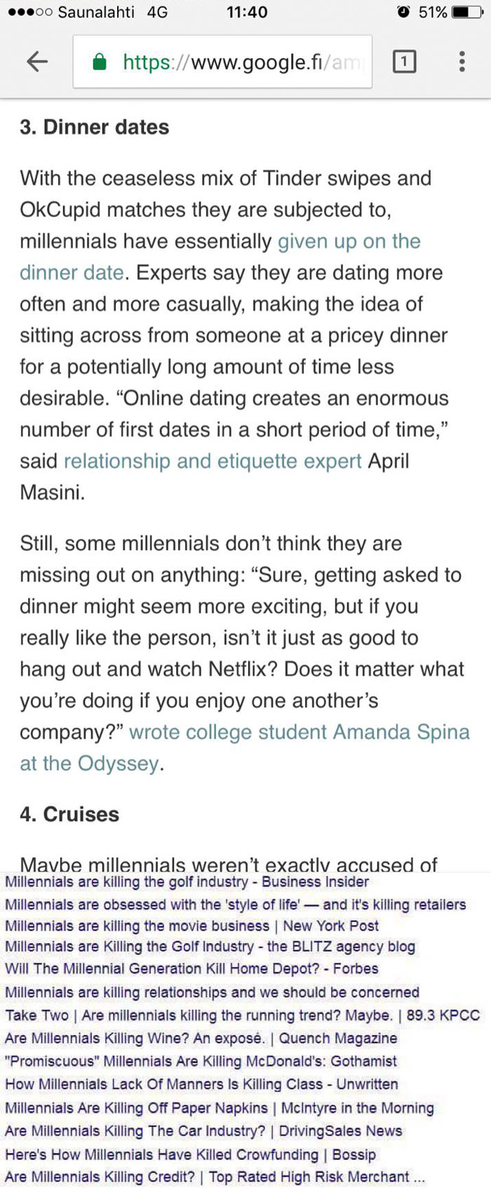 Someone Rounded Up All The Industries Millennials Are 'Killing,' And Here's How Millennials Responded