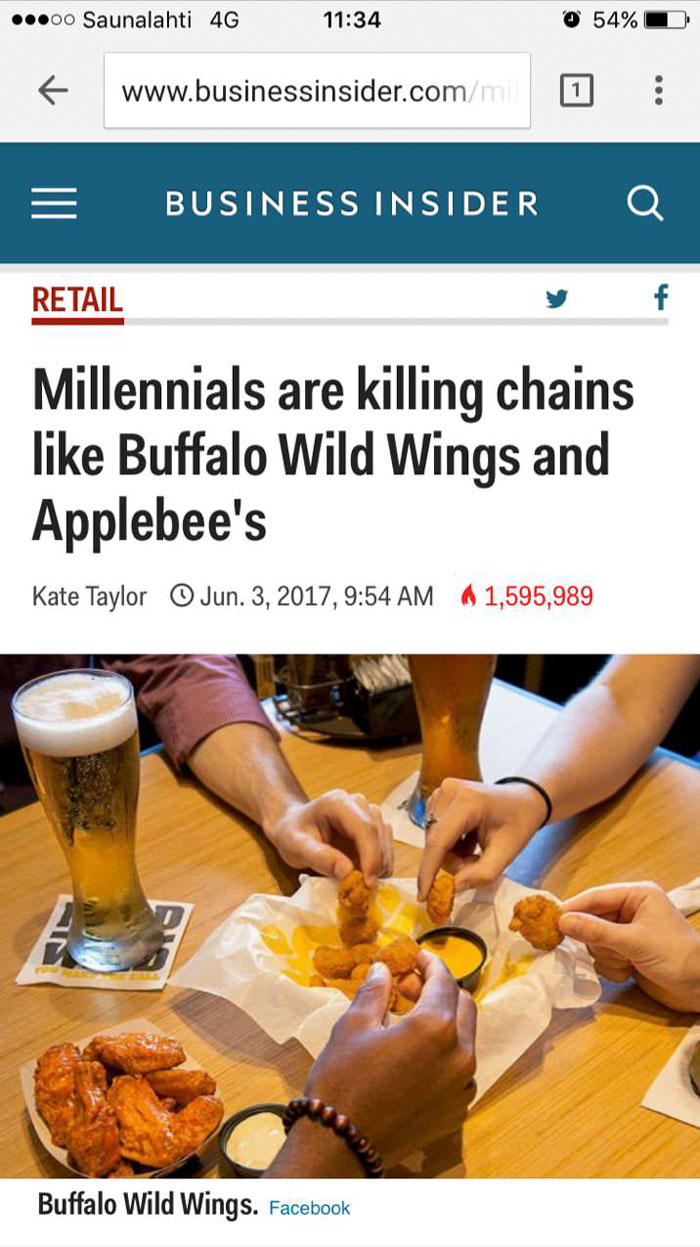 Someone Rounded Up All The Industries Millennials Are 'Killing,' And Here's How Millennials Responded