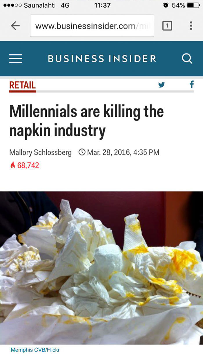 Someone Rounded Up All The Industries Millennials Are 'Killing,' And Here's How Millennials Responded