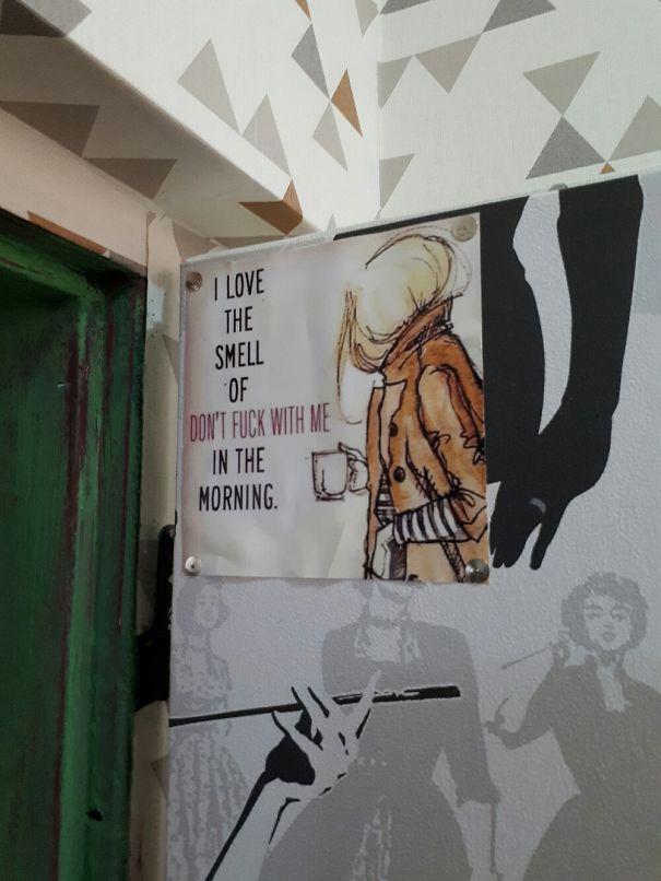 Good Morning, Enjoy Your Breakfast! (this Is The Door To The Breakfast Area)