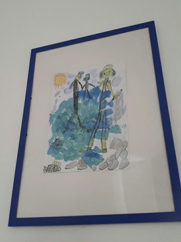 This Is Above Our Bed In A Small Hotel In Bratislava. Sleep Tight!