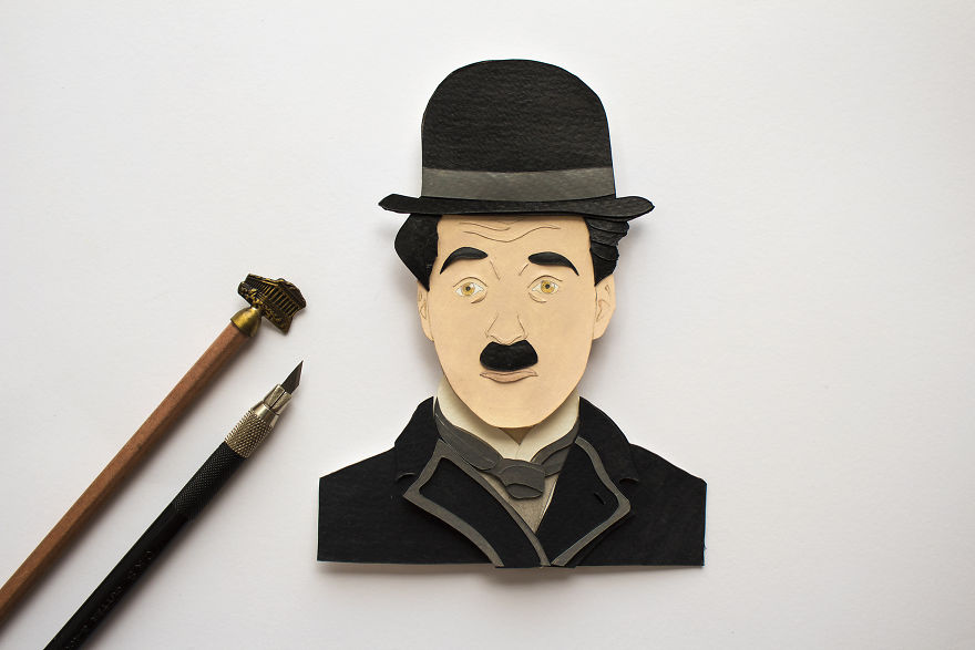 We Created Paper Cut Portrait Of Some Famous Personalities From History And Cinema We Created Paper Cut Portrait Of Some Famous Personalities From History And Cinema