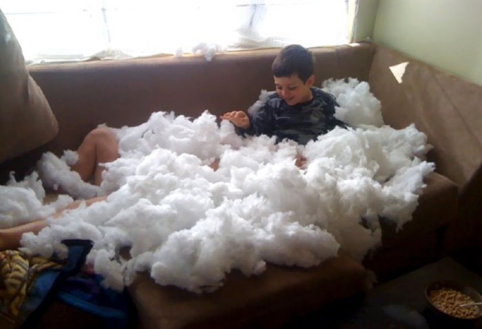 This Is What I Came Back To After A Quick Trip To Do Some Laundry In The Other Room. And Yes, There Is Another Child In There Somewhere