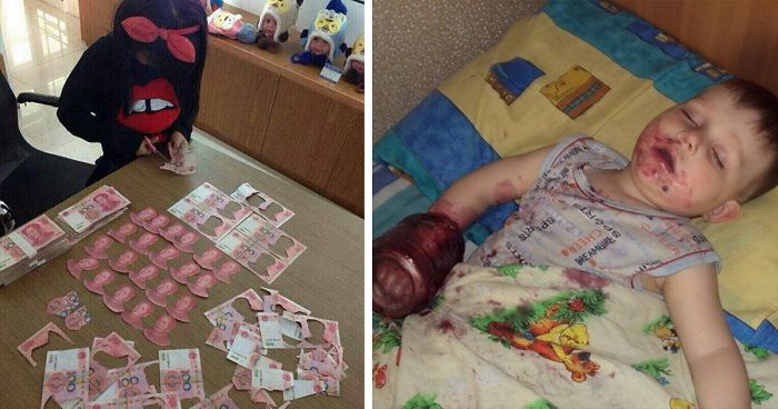 50 Hilarious Pics That Show What Happens When You Leave Your Kids Alone