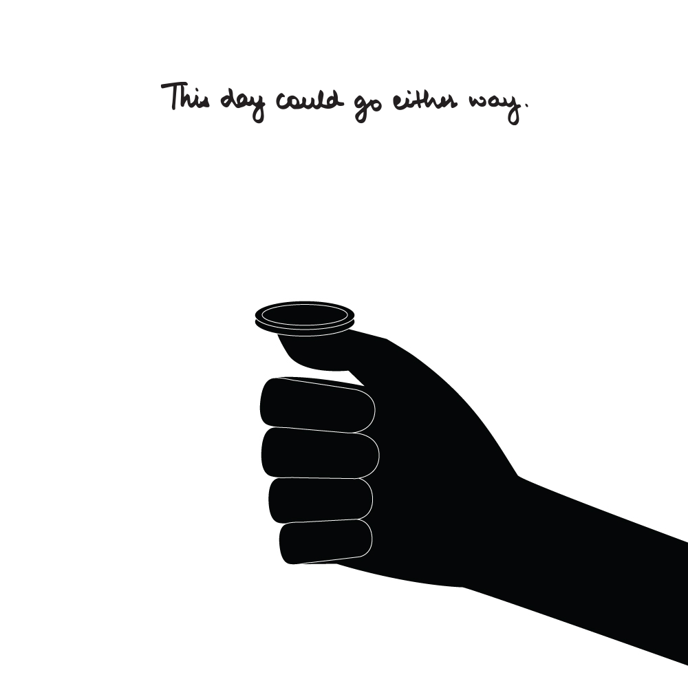 Drawing My Daily And Never Ending Anxieties In Black & White