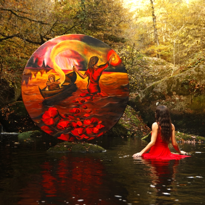 Photographer Finds Amazing Way To Present Her Paintings