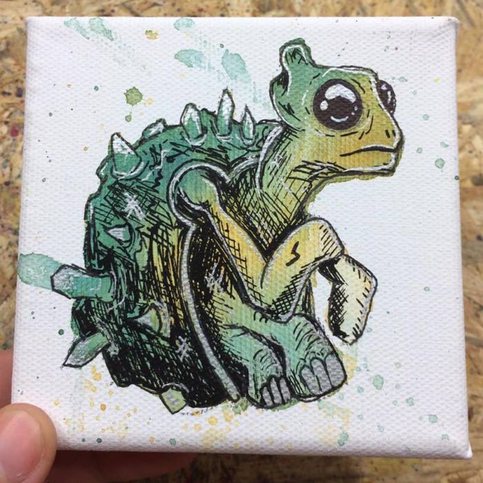 I Create Quirky Monsters From Random Paint Splashes Daily