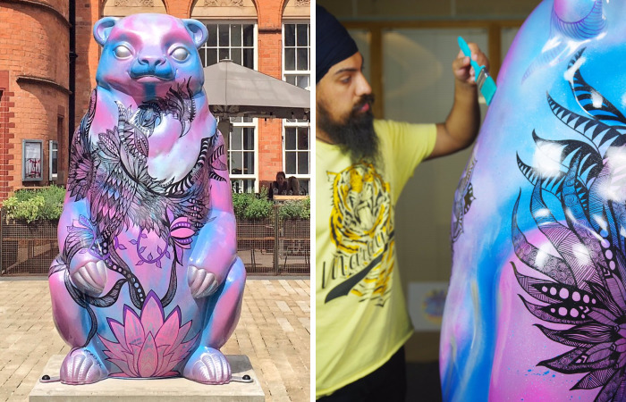 Doodling On A 5ft Foot Bear In 35 Hours
