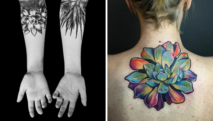 139 Awesome Succulent Tattoo Ideas For People Who Are Crazy About Succulents