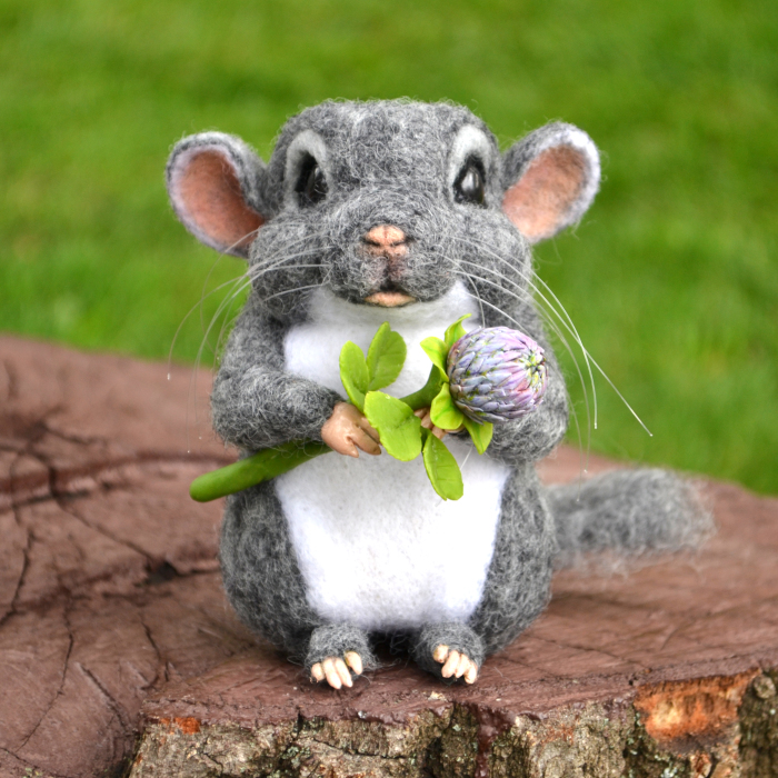 I Made A Very Sweet Needle Felted Chinchilla In Two Weeks!