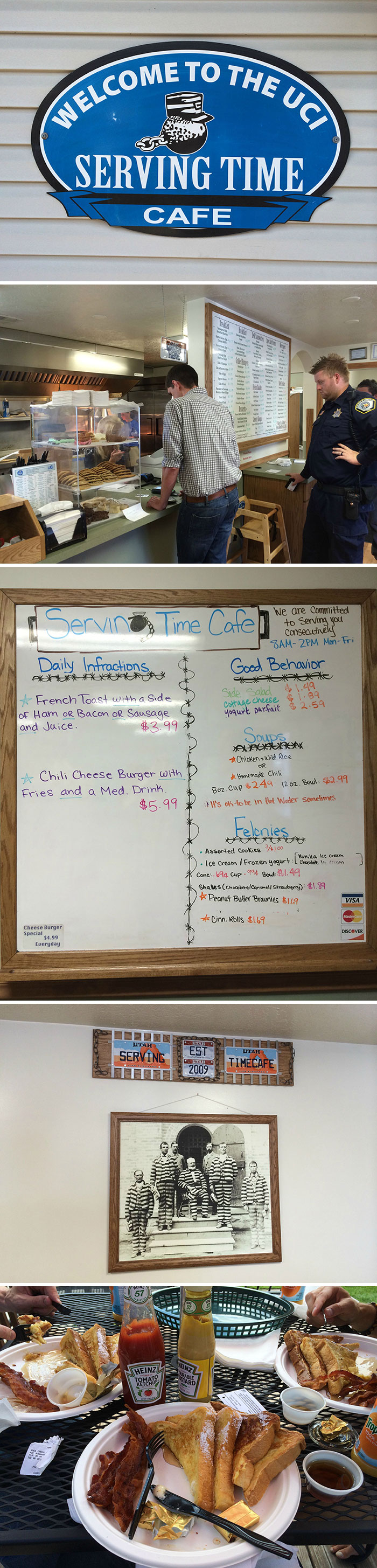 Our Local Prison Opened A Cafe On Site To The Public Where The Inmates Make And Serve All The Food. I'm Surprised The Name Of The Cafe Got Approved