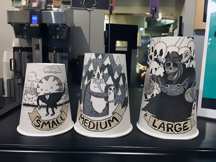 Cup Sizes At A Cafe In Nashville