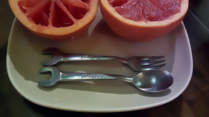 The Silverware At The Cafe Double As Wrenches