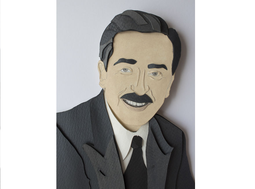 We Created Paper Cut Portrait Of Some Famous Personalities From History And Cinema