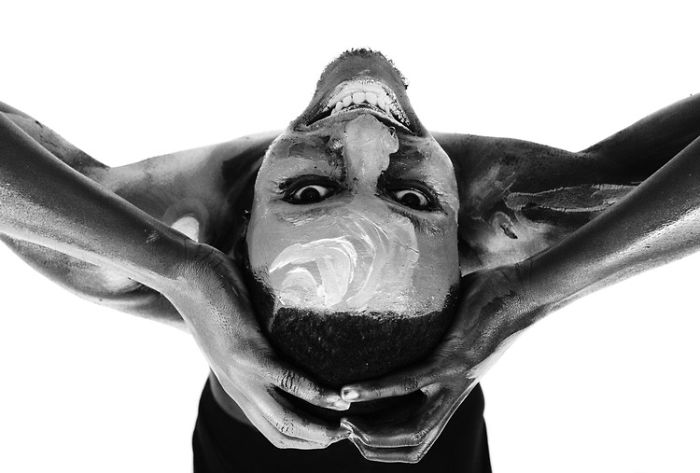 I Photographed Subjects With Paint Peeling Away Their Ego