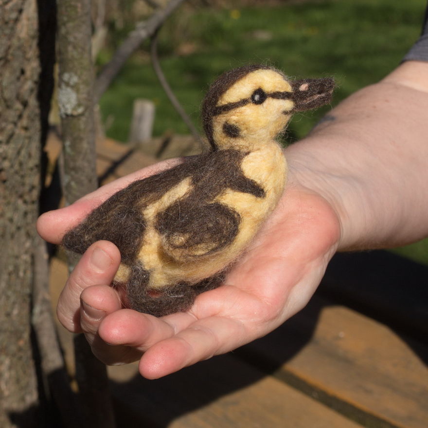 I Create Realistic Needle Felted Animals Out Of Goat Wool