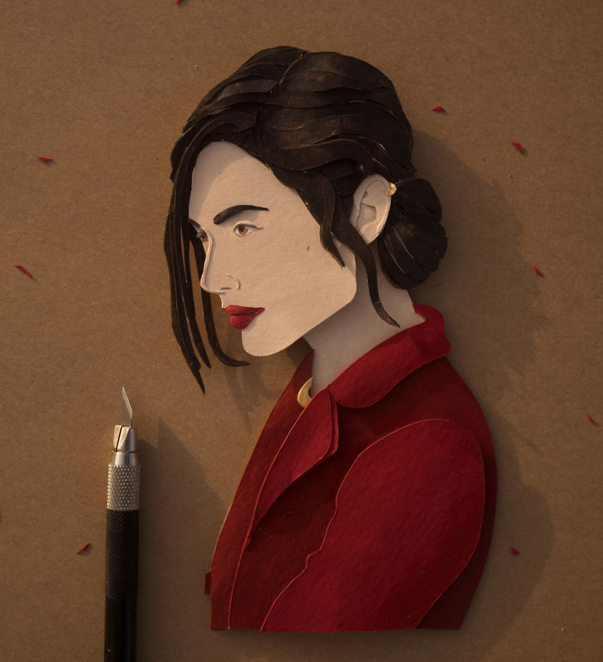 We Created Paper Cut Portrait Of Some Famous Personalities From History And Cinema We Created Paper Cut Portrait Of Some Famous Personalities From History And Cinema