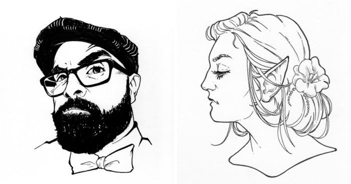 I Draw Instagram Selfies In Ink