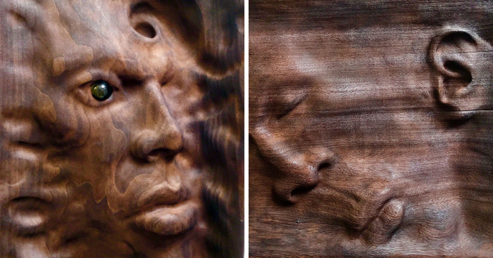 Artist Creates Unique Wood Sculptures Using An Ancient Woodworking Technique That He Saw In Visions